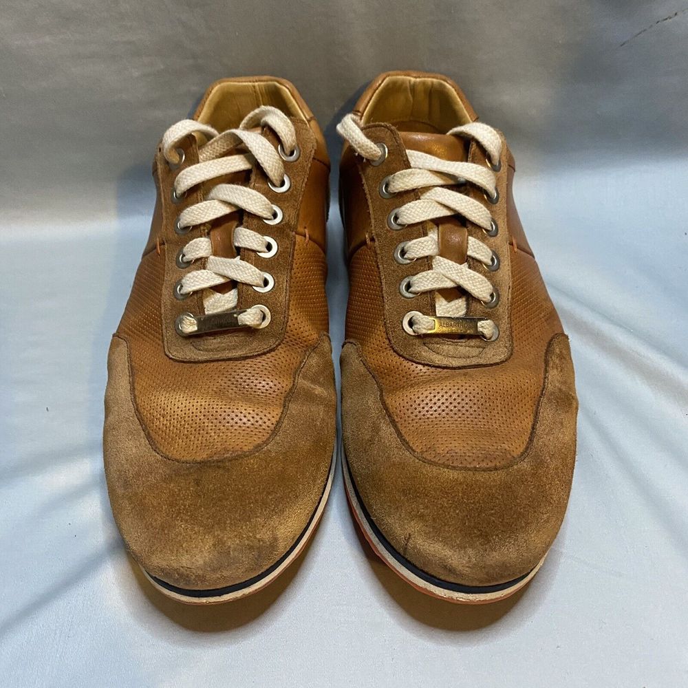 Royal Albartross Driver Spikeless Golf Shoes Mens US 11 Handmade Suede Brown